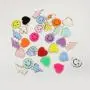 RTS Stock Cute Rainbow Plane Lightning Bolt Anchor Letter Embroidery Patches Glitter Chenille Patches