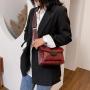 2023 new mini handbags women fashion ins ultra fire retro wide shoulder strap messenger bag purse simple style Crossbody Bags