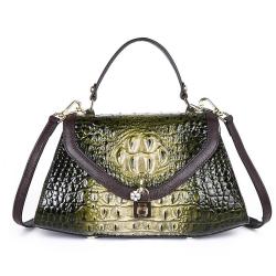 2024 Fashion Women Embossing Snake Genuine Leather Shoulder Hand Bags Classics Retro Antiparallelogram Portability Handbags
