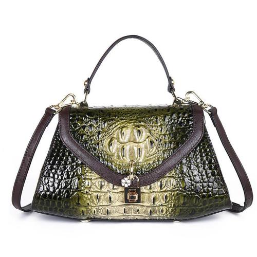 2024 Fashion Women Embossing Snake Genuine Leather Shoulder Hand Bags Classics Retro Antiparallelogram Portability Handbags