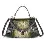 2024 Fashion Women Embossing Snake Genuine Leather Shoulder Hand Bags Classics Retro Antiparallelogram Portability Handbags