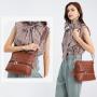 2024 summer new square hollow shoulder bag fashion custom leather bag ladies luxury simple satchel