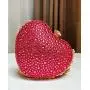 New Rhinestone Clutch Bags Luxury Handbags Heart Shaped Shiny Banquet Party Clutch Bag Evening Bags