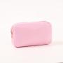 Stock S M L XL RTS Pale Pink DIY Personal Patch on Nylon Makeup Cosmetic Bag Best Valentines Love Gift Girls women's makeup bag