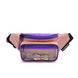 Wholesale Fashion Custom Logo Canvas Ladies Waist Bag Pin Display Clear Window Women Ita Fanny Packs