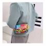 Fashion Women High Quality Contrast Small Handbags Chain  Wholesale PU Lady Shoulder Bag Female Square Handbag