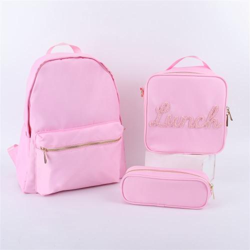Keymay 8-color Nylon Zipper Pouch Kids Boys Pencil Bags Gift Cute Pencil Case For Girls School