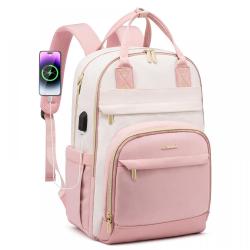 LOVEVOOK Fashion Travel Work Anti-theft Bag with Lock Laptop Backpack Purse College School Student Bookbag Women Travel Backpack