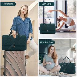 LOVEVOOK 3pcs Hospital Bags for Labor and Delivery Travel Duffle Weekender Overnight Bag with Toiletry pouch Gym Sports Bag
