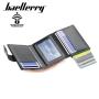 OEW008 Mens Slim Wallet with Aluminum Case RFID Blocking  Pop Up Credit Card Holder for Men with Gift Box Bank Card holder Case