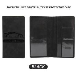 HR558 Driver's License Cover Explosion Car Insurance Leather Case Passport Case with Letter PU Ticket Protective Card Holder Bag