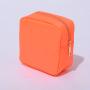 Stock RTS S M L XL Orange Custom Embroidery Stuff Skin Wash Waterproof Nylon Travel Bag Gift Women Girl Makeup Pouch Bag