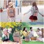 LOVEVOOK Manufacturer Custom Logo High Quality Fashion Nylon Waterproof Leisure Mini Small School Bag Backpack For Girls Women