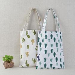 Gelory Fashion Durable Women Student Cotton Linen Single Shoulder Bag Shopping Tote Check Plaid Female Flax Canvas Shopping Bags