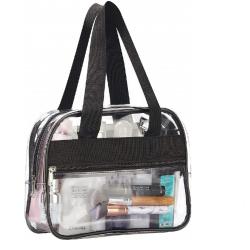 Gelory Clear Makeup Cosmetic Toiletry Organizer Bag Travel Waterproof PVC Transparent Makeup Tote Bag