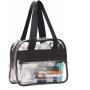 Gelory Clear Makeup Cosmetic Toiletry Organizer Bag Travel Waterproof PVC Transparent Makeup Tote Bag