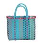 ZR783 Bucket Handbag Beach Bag Women Fashion Plastics Handmade Color Woven Summer Messenger Crossbody Bag Girls Lady Straw Bag