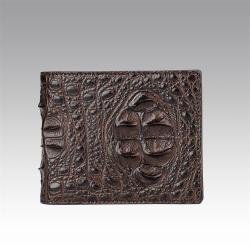 OEM ODM  Billeteras De Cuero Dompet Pria Porte Feuille Homme Cuir Luxury 100% Real Crocodile Skin Leather Men'S Bifold Wallets