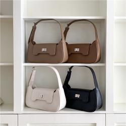 Wholesale Popular Pu Leather Handbag Luxury Designer Stylishly Fixed Girl Hand Bag Rectangle Single Shoulder Bag For Girls