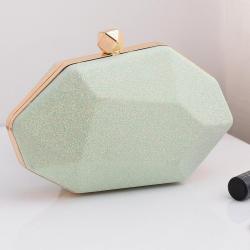 Fashion irregular shaped clutch handbags ladies party wedding bags lady design bling purses evening bags clutch for women
