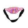 Gelory Fashion Letter Print Shiny Holographic Waist Bag Sports Fanny Pack Hologram PU Leather Waterproof Travel Waist Pack