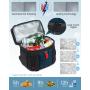 Sucipi 26L PEVA 54 Cans Leak-Proof Insulated Backpack with 4 Ice Packs Double Deck 12 Hours Lunch Camping Picnic Cooler Backpack