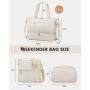 LOVEVOOK Waterproof Quilted 3pcs Overnight Duffle Bag & Wet pocket Gym Duffel handbag with Toiletry Bag Women Travel Duffel Bag