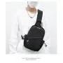 ZF091 New Chest Bag Men Fashion Casual Shoulder Messenger Bag Waterproof Oxford Backpack USB Interface