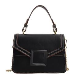 New Trendy Style Women's Shoulder Bag China Supplier's Fashionable Handbag with Zipper Closure Single Handle Portable PU Lining