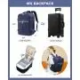 Carry On Travel Backpack for Women 40L Personal Item Flight Approved TSA Large Bagpack Weekender Hiking Bag with 3 Packing Cubes