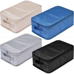 Gelory Custom Logo Portable Business Trip Travel Shoe Bag Waterproof Shoe Packing Cubes with Handle Holds 2 Pair of Shoes