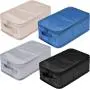 Gelory Custom Logo Portable Business Trip Travel Shoe Bag Waterproof Shoe Packing Cubes with Handle Holds 2 Pair of Shoes
