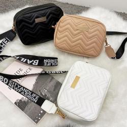 2024 Ladies Korean Wave Pattern Embroidery Bag Fashionable Single Strap Square Bag with Printed Shoulder Foreign Trade