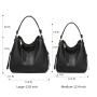 Guangzhou factory Realer fashion high quality PU leather purses ladies hobos tote bag large capacity vintage women hand bags