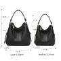 Guangzhou factory Realer fashion high quality PU leather purses ladies hobos tote bag large capacity vintage women hand bags