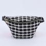 Keymay Stock New Design Chest Bag Plaid Tweed Belt Bag Running Waist Bag For Women Fanny Pack Crossbody