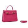 Factory High Quality Classic Luxury Genuine Leather Veagn Women Handbags Crocodile Pattern Custom Logo OEM ODM Ladies Hand Bags