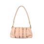 2021 vintage light pink handbags for women luxury shoulder bag with pleats female travel handbags