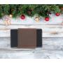Customized leather mini card holder smart wallet leather rfid blocking slim card holder for men