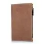 Custom leather travel wallet passport holder RFID passport document wallet with zipper coin purse