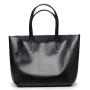 women handbag factory Customized genuine leather shoulder simple tote bag skin large capacity bag for lady luxury solid color