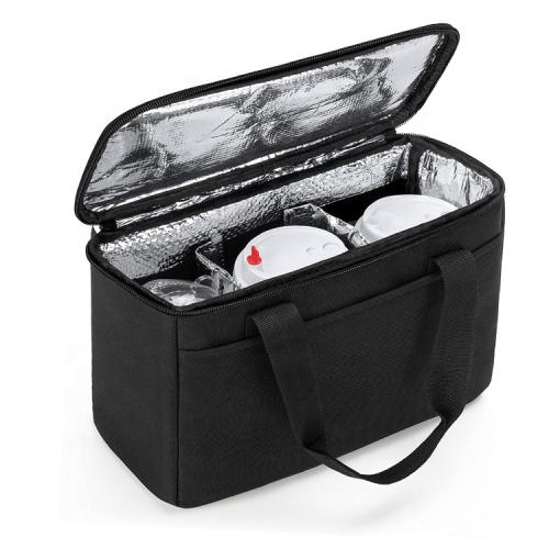 hot sale custom Insulated Drink Caddy Holder Bag portable Reusable 3 Cups Drink Carrier for Delivery