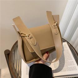 2024 Small Square Shoulder Bag Leather Pure Color Stylish Bags For Lady Girls Women Luxury Handbags For Women Famous Brands