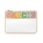 Custom  Embroidery Women Makeup Pouches Clear Cosmetic Bags  Wholesale Lady Snacks Pvc Bags