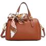 Fashion Retro Crossbody Handbag First Layer Leather Shoulder Boston Bags