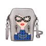 New popular custom printing sling Ita bag DIY pu leather bag for lady