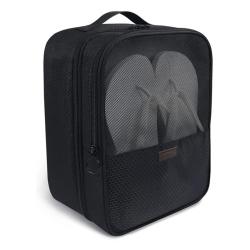 Gelory Women Men Travel Gym Portable Shoe Storage Pouch Shoe Packing Cubes Shoe Bags with Trolley Handle Strap