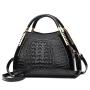 KBW279 Hot Fashion Ladies Bright Leather Handbag Bucket Bag New PU Crocodile Pattern Shoulder Crossbody Bag Tide For Women
