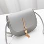 Small bag for women, new Korean style fashion single shoulder bag with tassels and small round bag