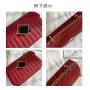 Korean Fashion Luxury  Chains Crossbody Hand Bags For Women PU Ladies Purses Girl Pure Color Diamond Lattice Custom Handbags